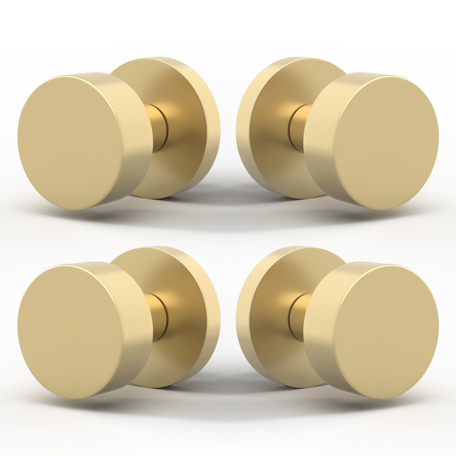 Matte Black Dummy Door Knobs - 2 Pack -24