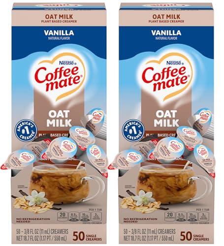Coffee mate Oat Milk Singles Vanilla 100 ct