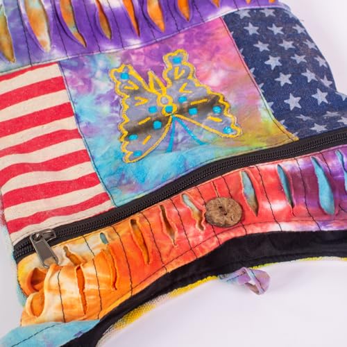 Boho Hippie Tie & Dye Vintage Handbag for Women – Colorful Shoulder Bag with Unique Patterns and Designs2