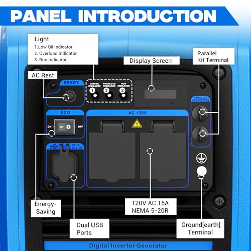 Portable Dual Fuel Silent Inverter Generator