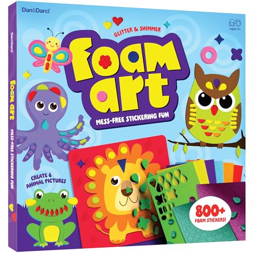 Dan&Darci Foam Sticker Art Craft for Kids - Toddler Arts & Crafts for...
