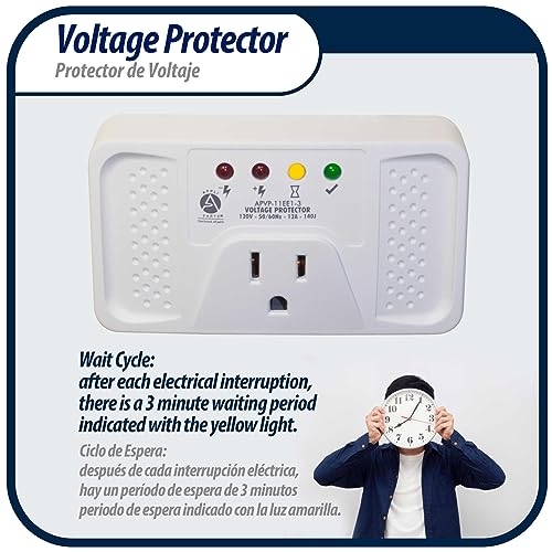 Ap Appli Parts G1818.02AP2 Appli Parts Apvp-11Ee1-3 120 V Voltage Surge Protector For Refrigerators, 50/60 Hz, 12 A, 140 Joules, Regulator With Time Delay Works With All Electronic Appliance Brands thumb #5