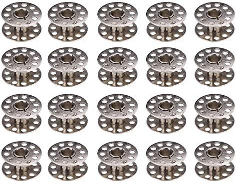 20Pcs Metal High Quality Sewing Machine Bobbins Spool for Brother Janome Singer Elna Bernina Toyota