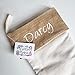 Personalized Christmas Stocking in Natural Burlap, Ivory Cream Quilted, Cotton. 1 Custom Stocking With Name or Blank