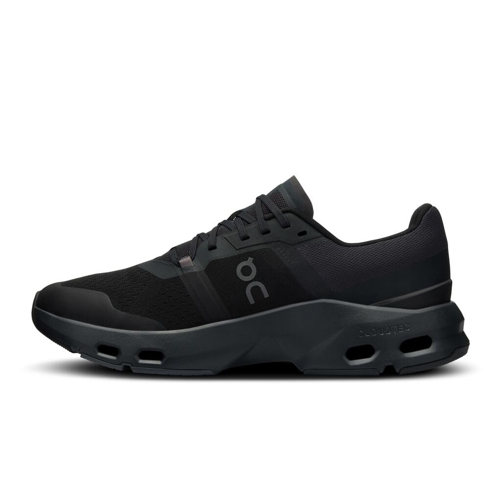 On Men's Cloudpulse Sneaker, Black/Eclipse, 12.5