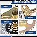 32 Go Kart Axle Kit with Shaft + Hub+ Chain+ Brake Master Cylinder + Sprocket Replacement for Go Kart ATV