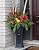 FCMP Outdoor Heritage Planter (2-Pack) Outdoor Planter, Tall, Black