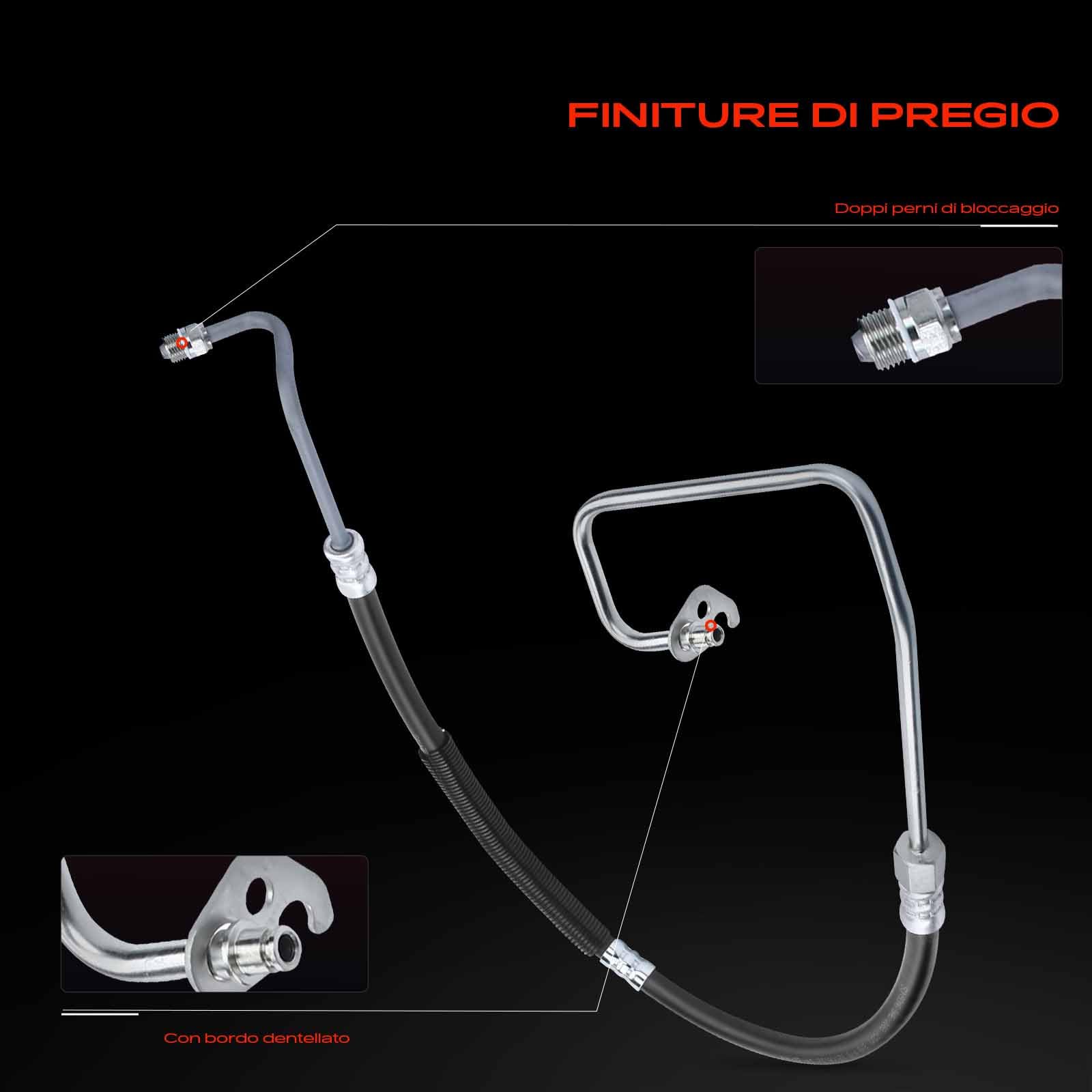 Frankberg Servosterzo Tubo flessibile Compatibile con Fiesta V Van 1.3L 2003-2005 Fiesta V JD JH 1.3L 2001-2008 Replace# 1207813, 2S6C3A719GL