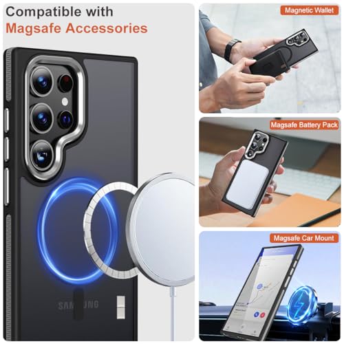 Image of MALEWOLF Magnetic Case for Samsung Galaxy S24 Ultra, Slim Matte Cover