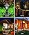 FUDESY Dusk to Dawn Sensor Outdoor Post Light, Waterproof Pole Lantern with Pier Mount Base, Exterior Plastic Lamp Light Fixture, for Garden, Patio, Pathway, Black, Bulb Included