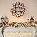 6 FT Fall Garland with Lights Automatic ON/Off Fall Leaves Mantle Garland with Pumpkins Berries Pinecones Outdoor Thanksgiving Christmas Autumn Centerpiece Decorations for Home Door Fireplace Porch