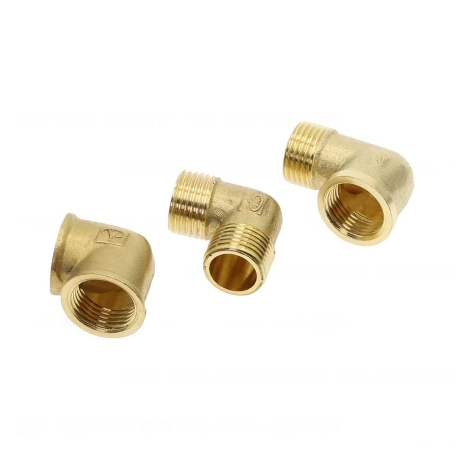 1/8 "1/4" 3/8 "1/2" 3/4 "1" conector de tubería de latón de 90 grados, acoplador de conector de cobre de rosca hembra x macho for combustible de agua(FM,1")