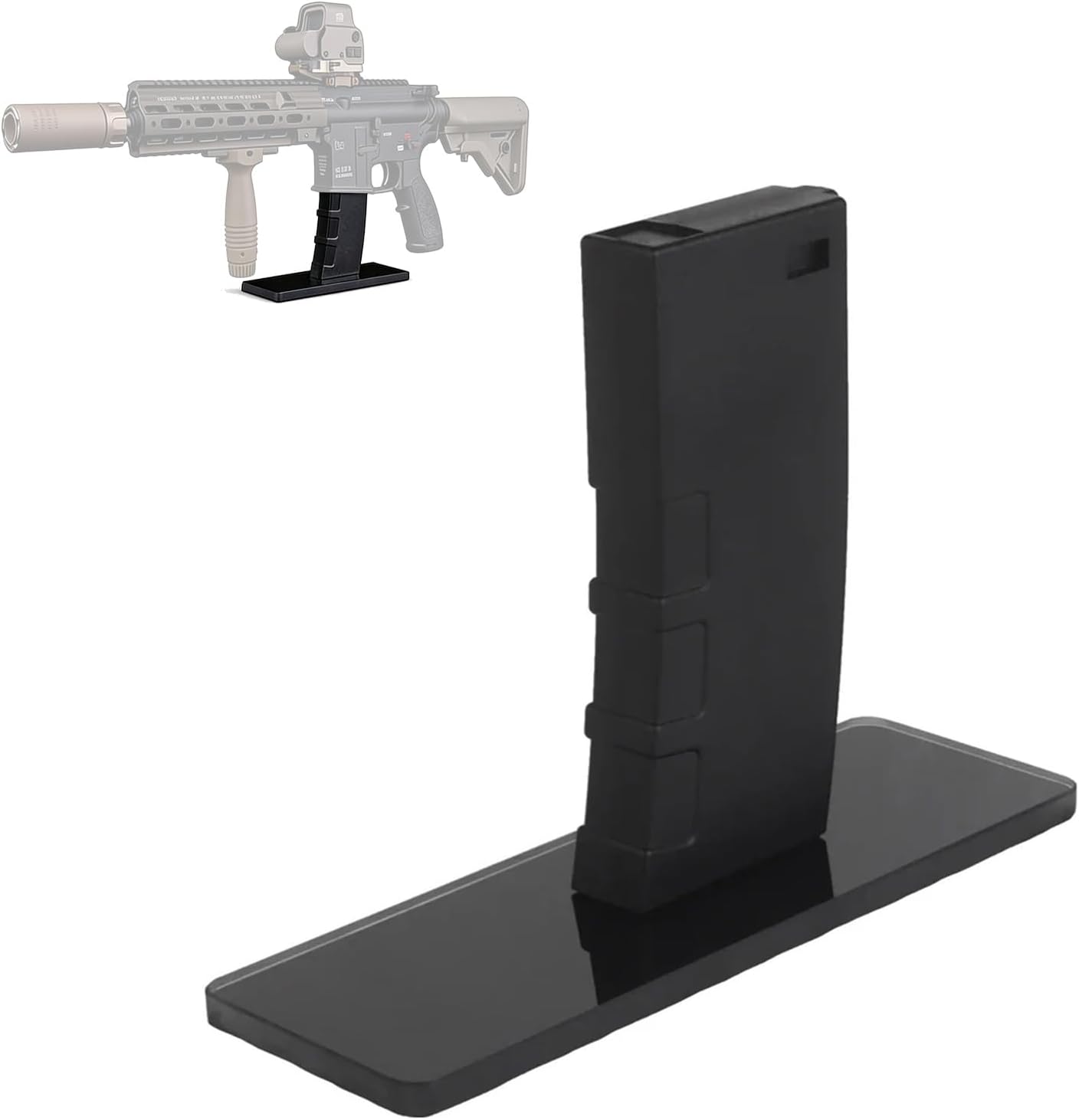 Tactical Display Stand for AR 15 M4 Mag Mount Indoor Decoration Rifle Rack Storage Bracket Stable Collection Base