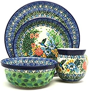 Polish Pottery 4-pc. Place Setting with Standard Bowl - Unikat Signature - U3271