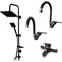 Siyah Renk Du  Seti, Lavabo Bataryas , Mutfak Bataryas  ve Banyo Bataryas