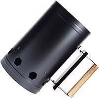 Vista 8 de Arrancador de chimenea de acero inoxidable para cocinar al aire libre