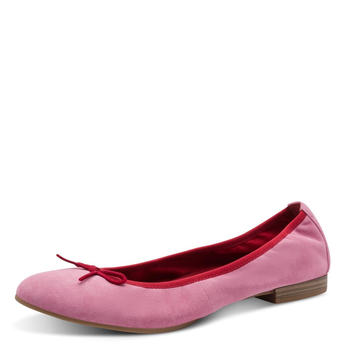 Tamaris Women's ballet flat leather flat pink 6.5 UK