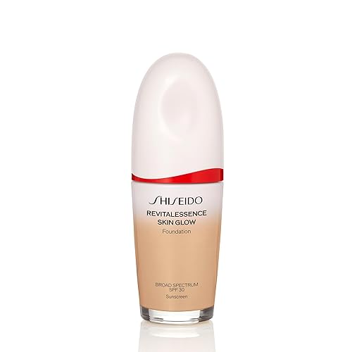Shiseido RevitalEssence Skin Glow Foundation SPF 30 Construible, cobertura media Hidratación 24 horas y uso de 12 horas Resistente a la