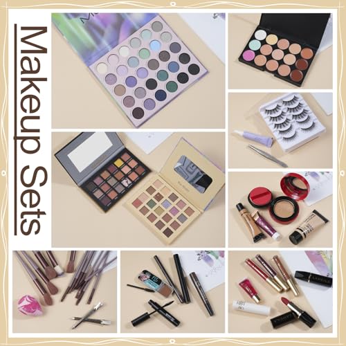 All-in-One-Makeup-Kit-for-Women-Full-KitTravel-Makeup-SetMakeup-Gift-Set-for-Girls-TeenProfessional-Makeup-Kit-Includes-lash-Clusters-Kit-Eyeshadow-Lipstick-Brow-Pencil-Eyeliner-Brush-Set