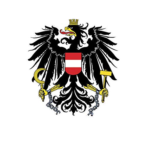 EW Designs Austrian Coat of Arms Sticker Decal Vinyl Austria Flag AUT at Bumper Sticker Vinyl Sticker Car Truck Decal 5