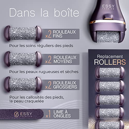Aspirateur anti-points noirs avec lime électrique pieds Essy - 5