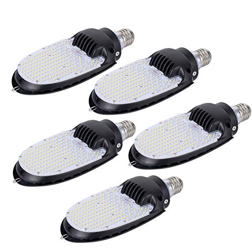 Wahadi 5 Pack Led Shoebox Light Retrofit Kits 115W 5000K E39 Rotatable Mogul 15000Lm Outdoor Security Corn Bulbs For Parking Lot, Canopy, Tennis Court Lighting, Ul Listed #TOP2