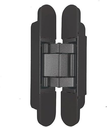 Miniatura 4 de Bisagras invisibles Bisagra de puerta oculta resistente Bisagra oculta 3-D ajustable - Negro -1 par