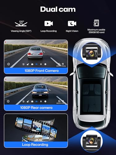 Image of INNOVV V2 10.3 Inch Wireless CarPlay & Android Auto HD IPS Touch Screen 1920x720, Universal Fit, Plug and Play, Mirror Link, GPS, Loop Recording, Siri & Google Assistant, Adjustable Magic Stand