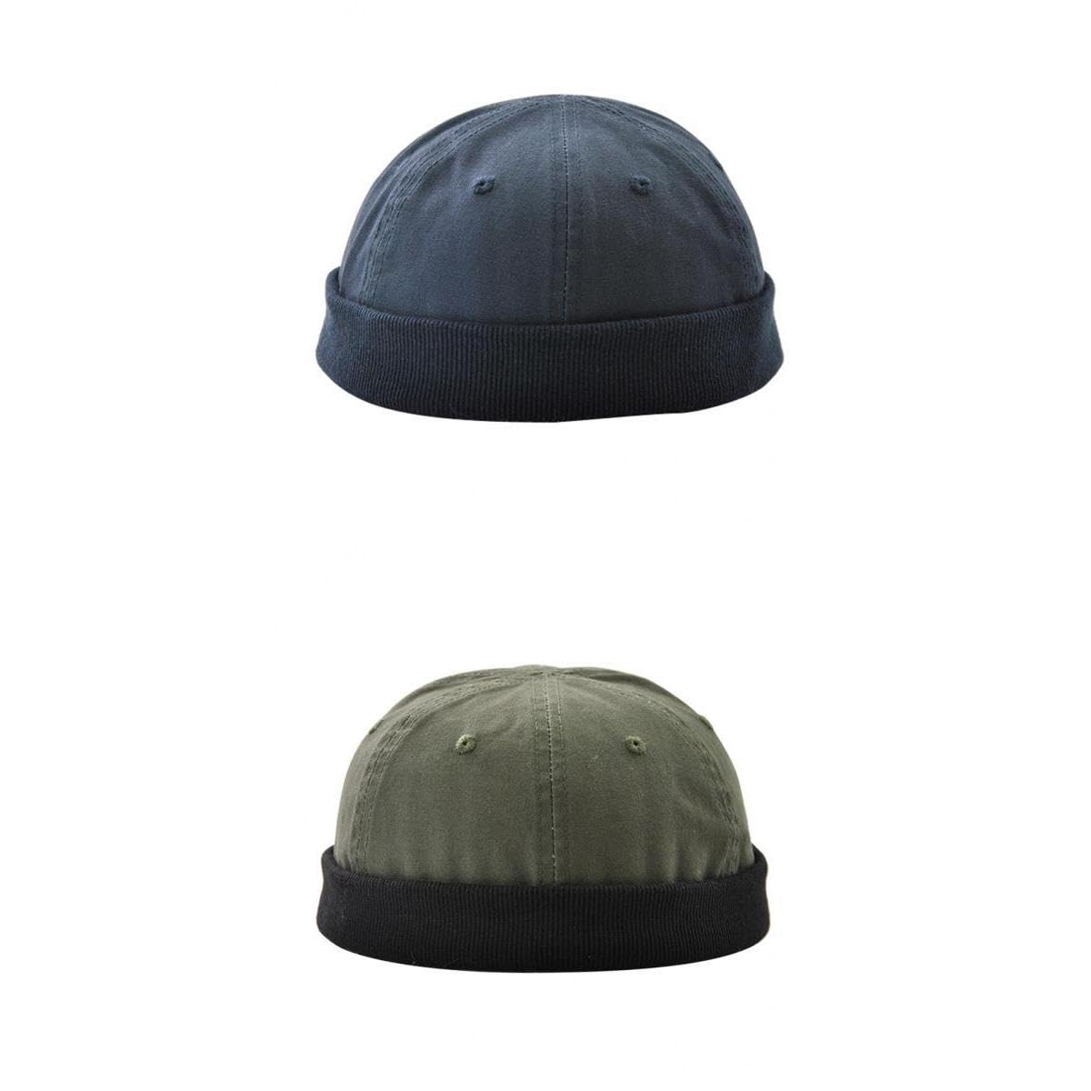 2x Fashion Skullcap Sailor Cap Rolled Cuff Brimless Beanie Hat 60cm| Streetwear | Aesthetic | Casual-picture-30
