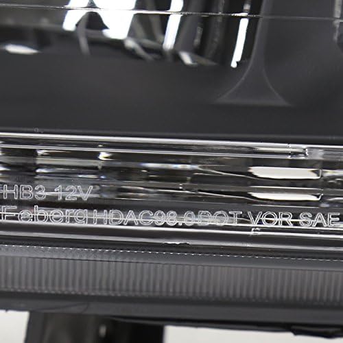 1998-2002 Honda Accord Crystal Housing Headlights Black