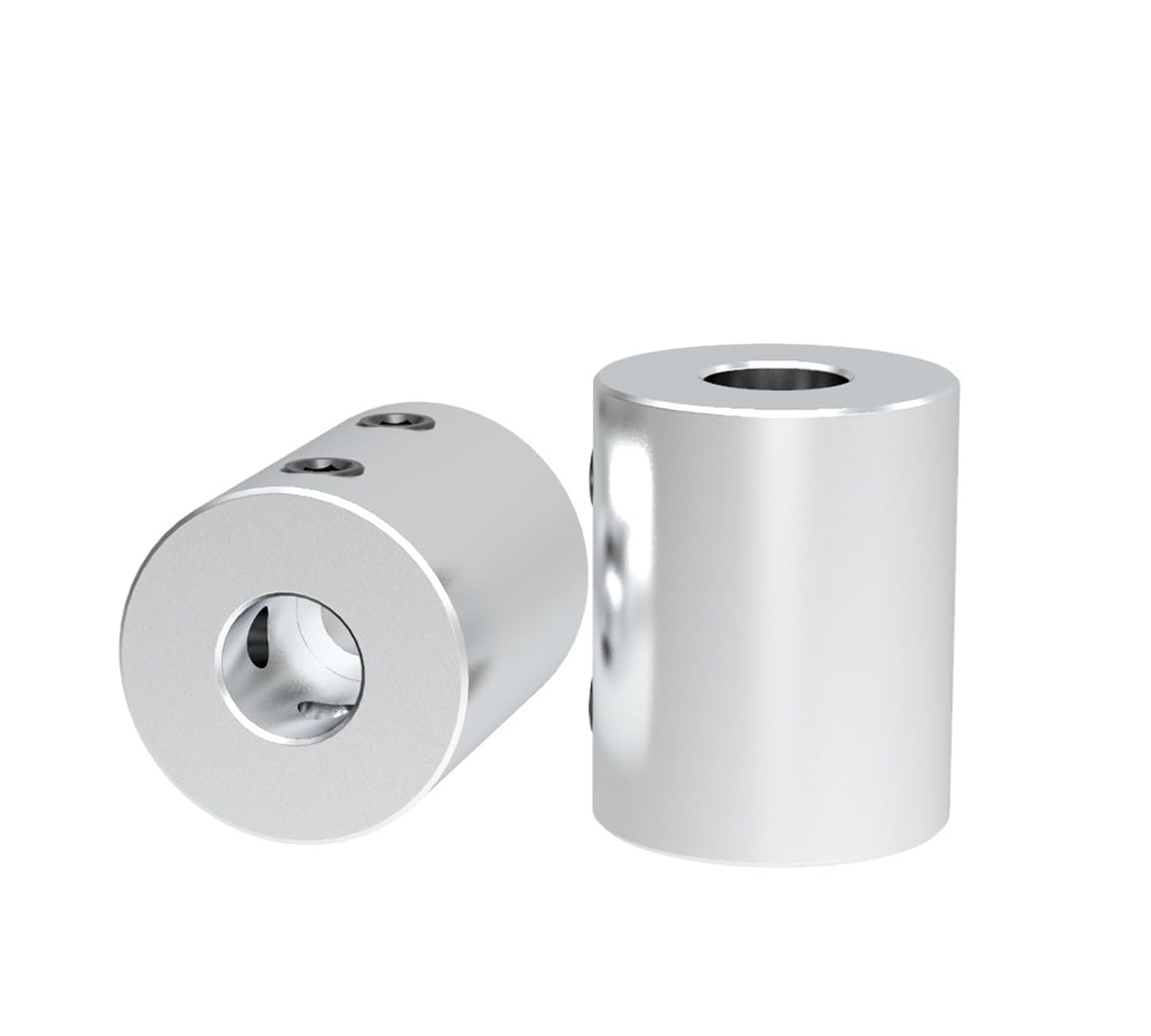Rigid Coupling,Stainless Steel Rigid Coupling 1pcs D20L25 Aluminium Rigid Motor Shaft Coupling Coupler Motor Transmission Connector 3D Printer(6mm to 6mm)