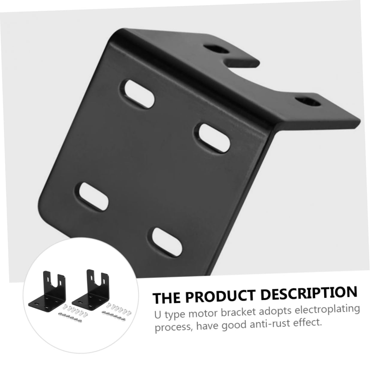 WOONEKY Motor Bracket Holder 2 Sets of Horizontal Mounting Bracket for Dc Motor Mounting