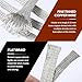 Wire Shielding Sleeve Tinned Copper Braid Ground Straps Cable Sheathing Protection Flat Metal Mesh Flexible Expandable (1/4 in Wide(0.16 in Dia)-15ft)