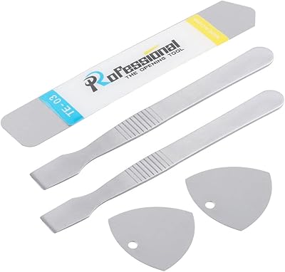 Stainless Steel Metal Spudger Flat Pry Bar Thin Opening Picks for Phone Tablet Glue Remover Screen Replacement Repair Tools Kit