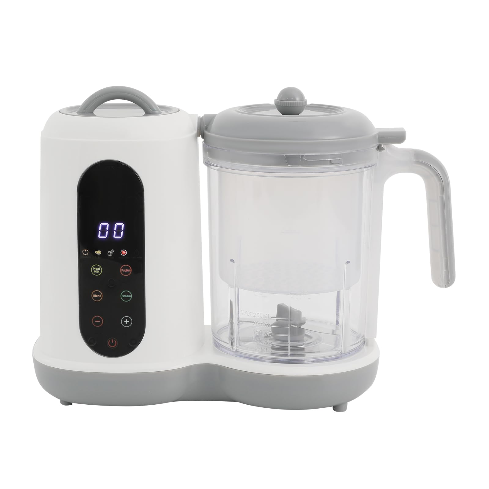 Robot de cuisine pour bébé - 450 W - Avec fonctions cuisson à la vapeur, mélange et chauffage - 50 à 400 ml - Pour la préparation des légumes, des fruits, de la viande