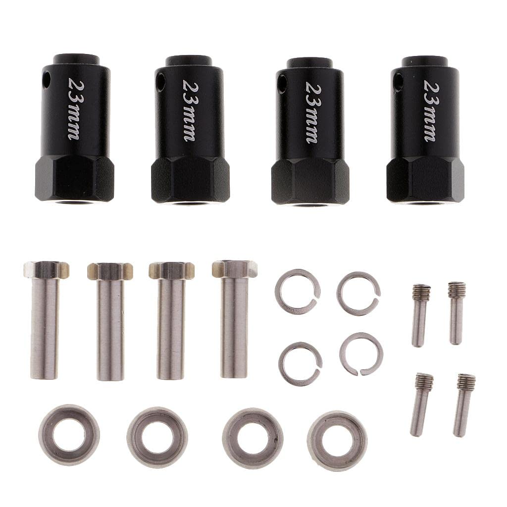 ATORSE 23Mm Wheel Hex Combine Longer Coupler for Traxxas Trx4 1/10 Rc Crawler Black-image-42