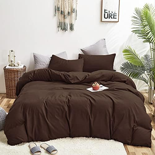 Wellboo Brown Comforter Sets Queen 