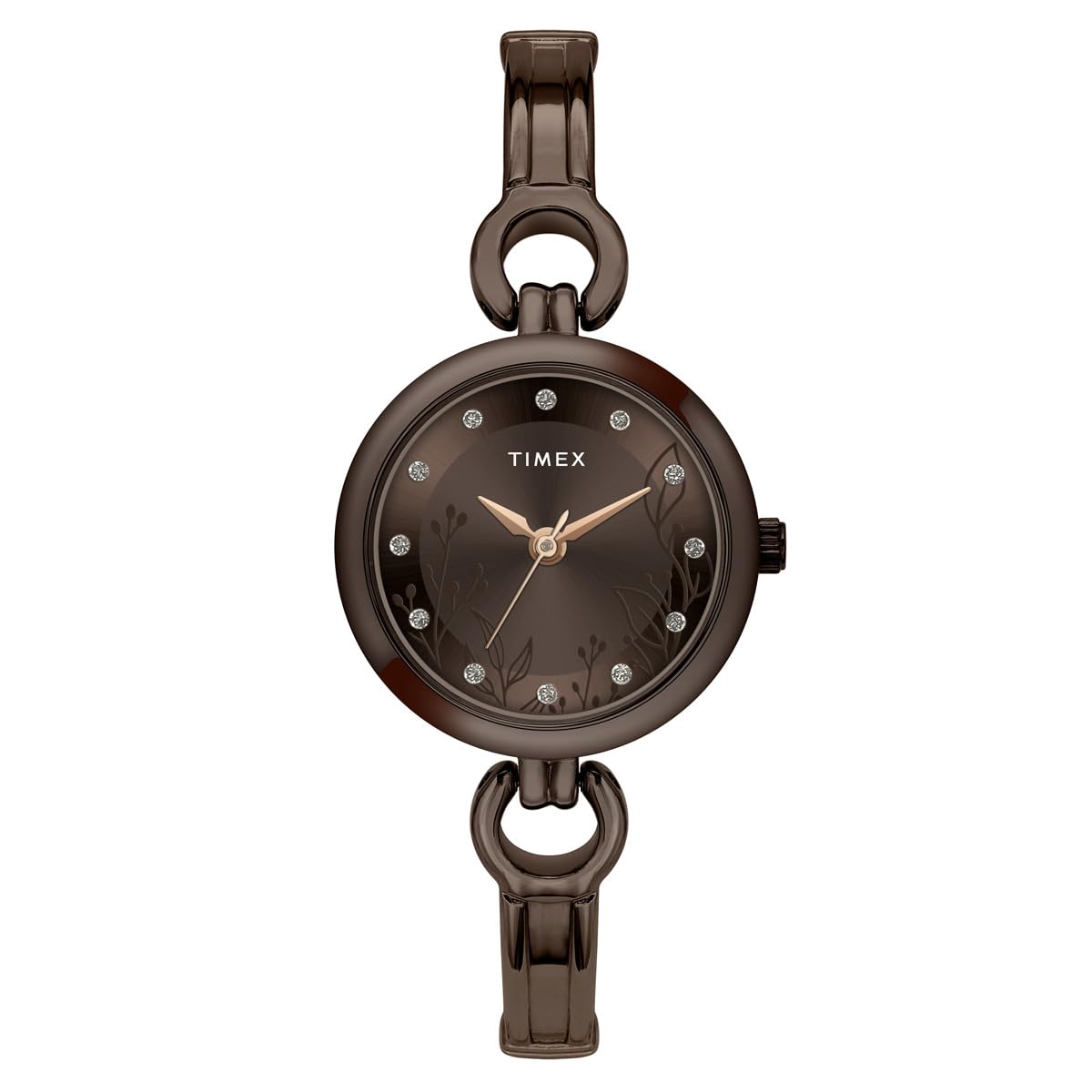 TIMEX Women Brown Round Analog Brass Dial Watch- TWEL11438 (B0CJYC1W4Q) Amazon Price History, Amazon Price Tracker