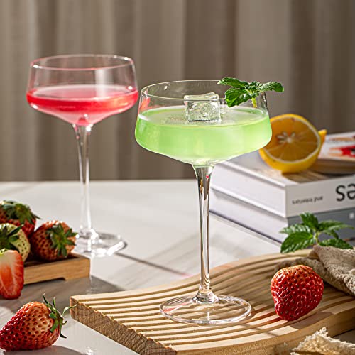 Iooiluxry Martini Glasses Set Of 4, Coupe Glass Set, Crystal Cocktail Glasses, Martini Glass, Bar Glassware For Margarita Manhattan Mixed Drinks #TOP3