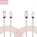 Samsung Galaxy S8 Charger Cable, BeneStellar 2-Pack 5ft / 1.5m USB 3.1 Type C Nylon Braided Cord for Samsung Galaxy S9 / Note 8 / S8 / S8 Plus, LG V20, Nintendo Switch, Google Pixel and More (Pink)