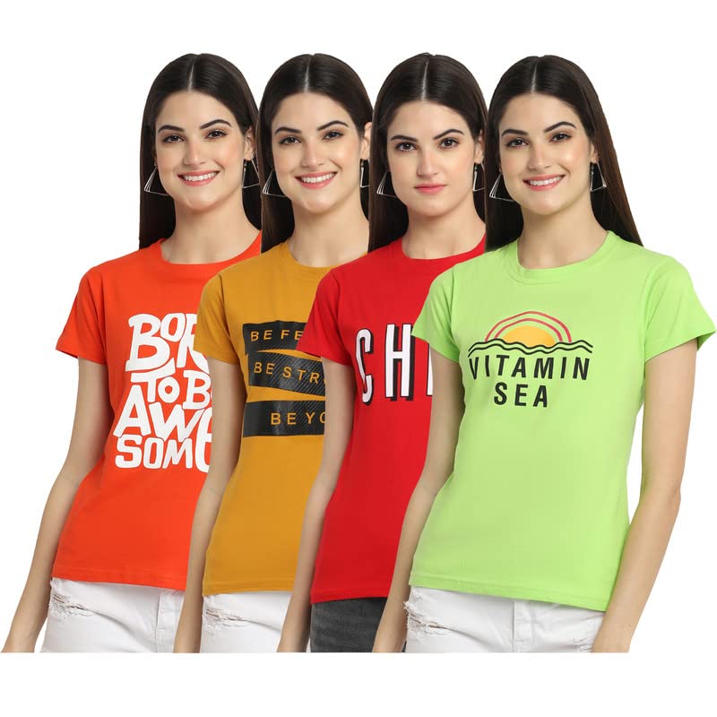 Preneum T-shirt décontracté à manches courtes en coton pour femme | Tendance et styles