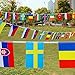 World Cup 2022 International Flags Country Flags, 100 Countries Flags Banner, 82 Ft 8.2” x 5.5” String Flags Hanging Flags for World Cup PartySports Clubs Celebration