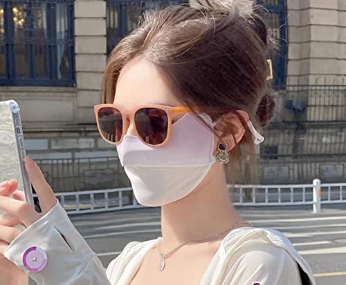 Uv Face Sunscreen Mask, Washable Reusable Exercise Breathable Sun Face Mask For Women, Upf 50+ Face Mask For Sun Protection Outdoor Sports(Pink&Purple) #TOP4