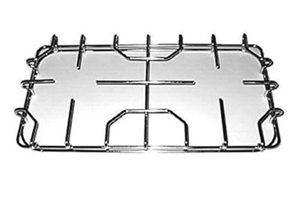 GRIGLIA PER CUCINA ADATTA STAR CROMATA INOX 2 FUOCHI CM 41,7 X 22,5 F 5512