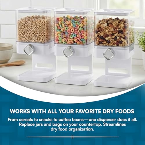 Dispensador de alimentos secos compacto Honey Can Do para cocina moderna 8