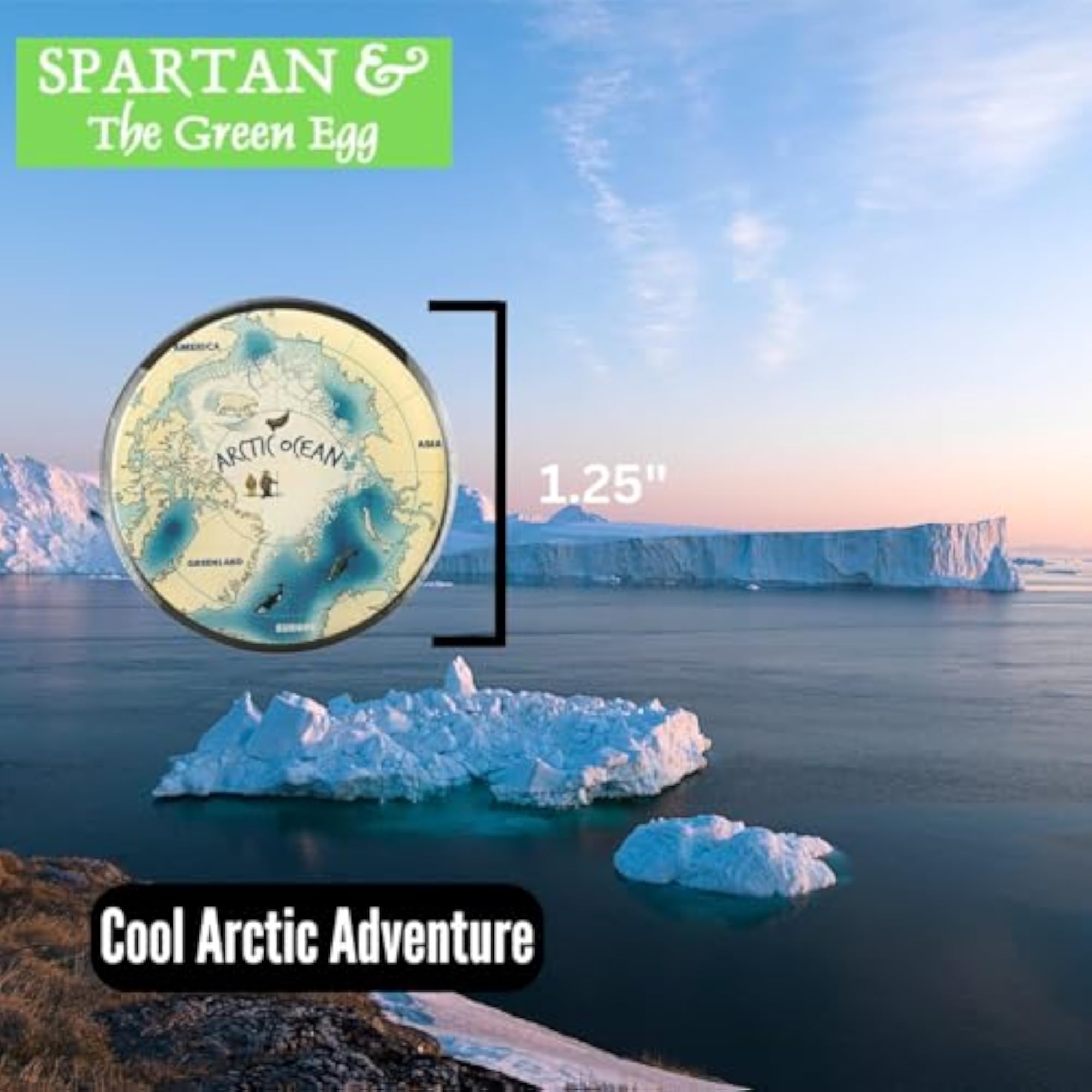 Explorer Pin Series: Arctic Ocean Collectible Novelty Pin for Backpack