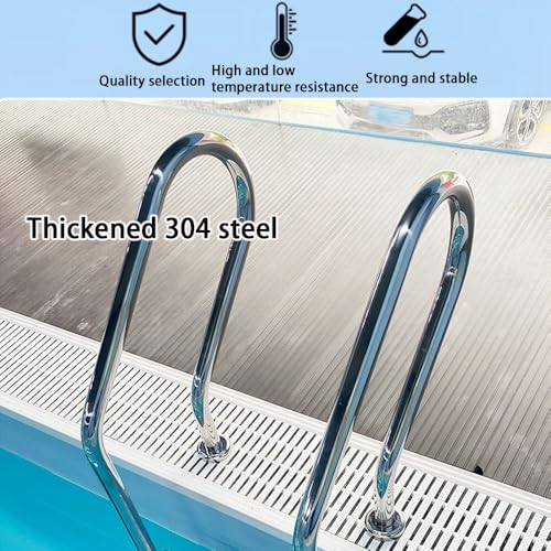 Escalera para piscina empotrada de acero inoxidable miniatura 4