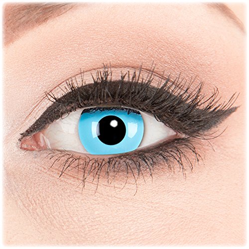 Colores Azules Crazy FUN Contacto Diseño de lente Lente Contact Lenses Sky Blue 1 par...