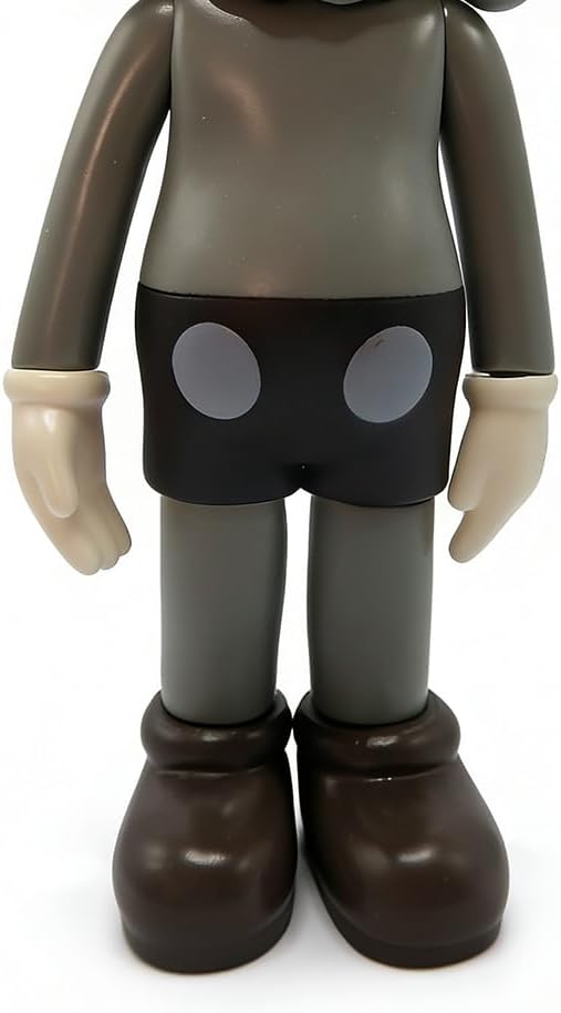 8Inch Grey XX Inspired Black Action Figure Kitchen Decor, Artistic PVC Figure for Modern Home, Office Collectors, 8IN Sculpture with XX Eyes Design Unique Gift for Chefs Art Lovers.