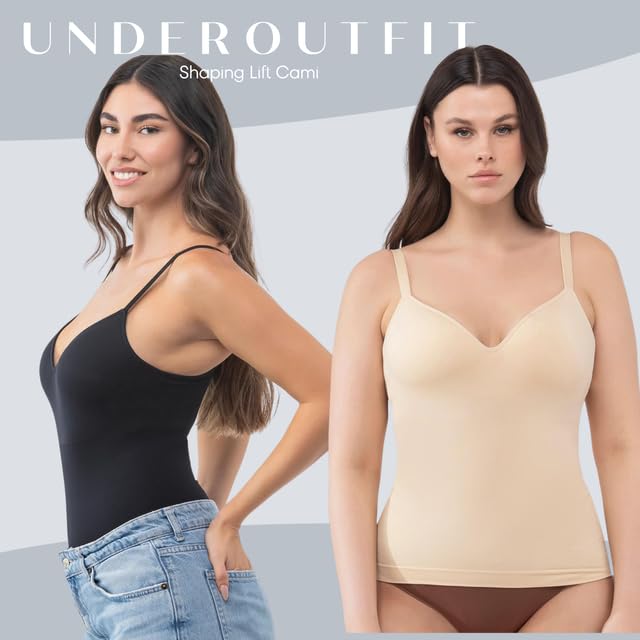 Underoutfit Shaping Lift Cami - Camisole with Built-in Shelf Bra, Slimming Tank Top for Women3